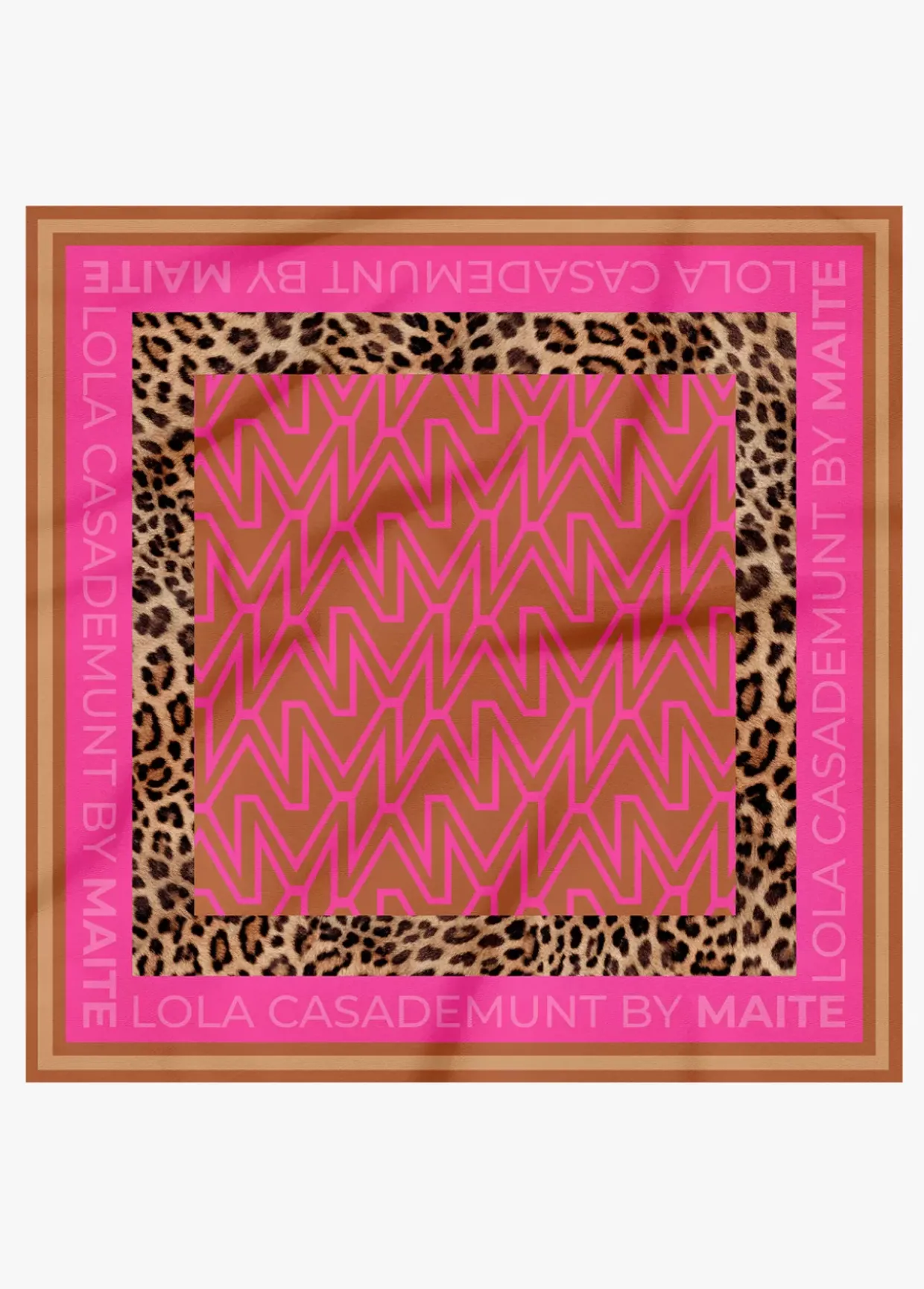 Pañuelo satinado estampado