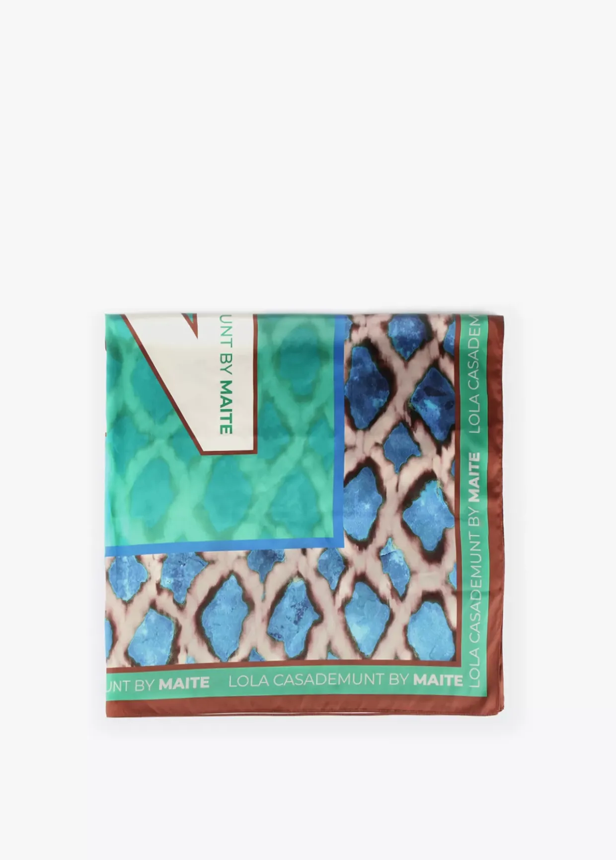 Pañuelo verdes y azules