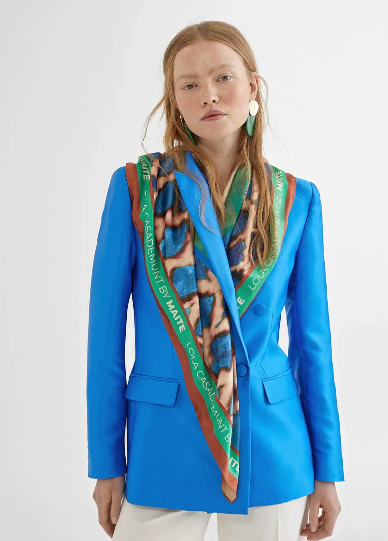 Pañuelo verdes y azules