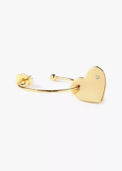 Pendientes aro con corazón