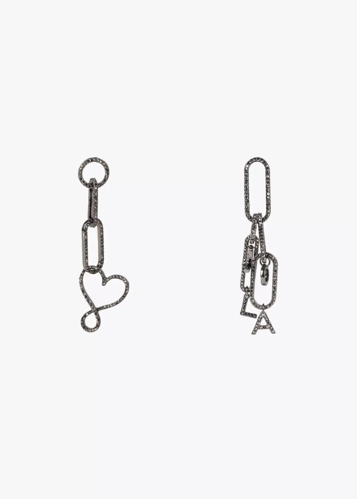 Pendientes colgantes y cristales