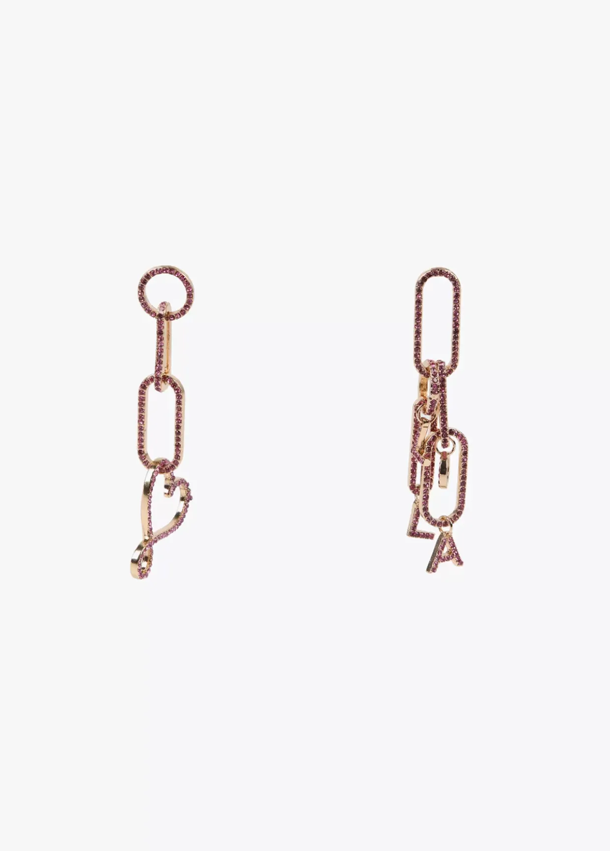 Pendientes colgantes y cristales