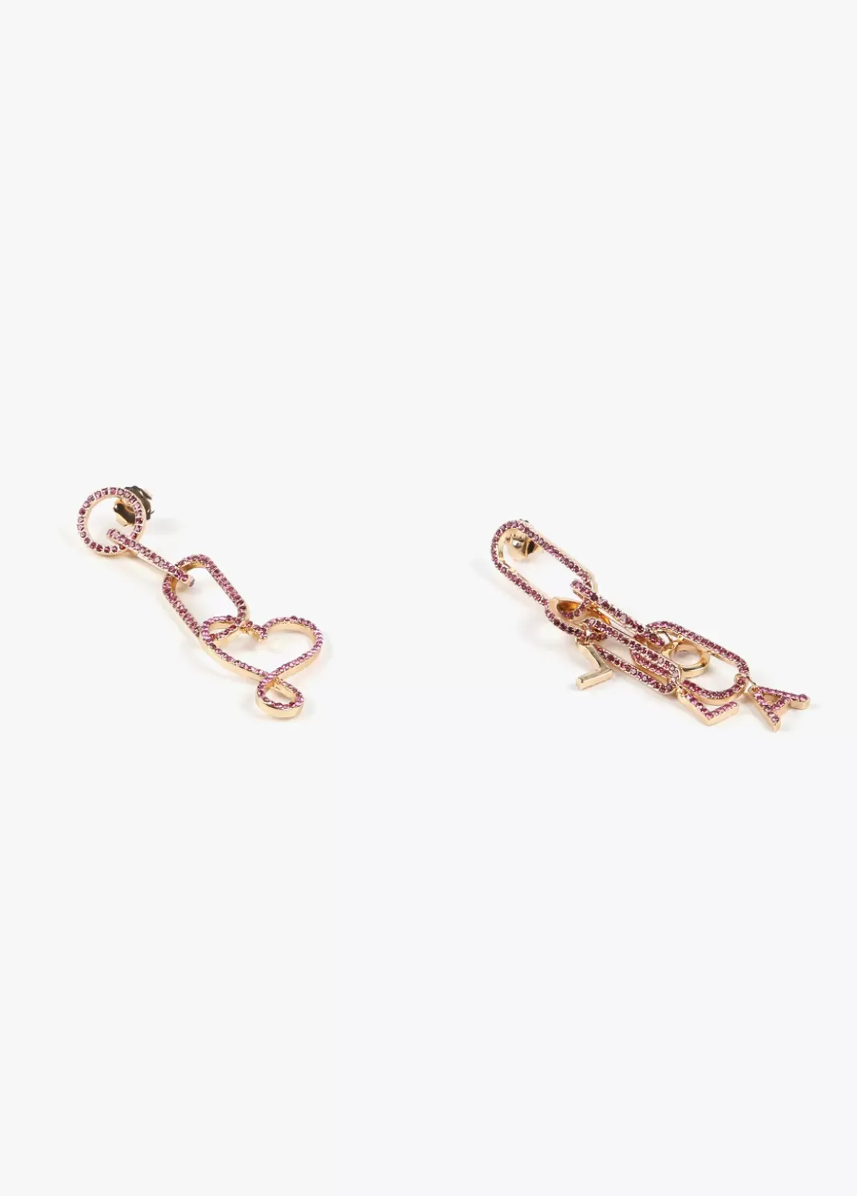 Pendientes colgantes y cristales