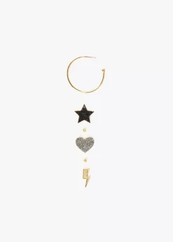 Pendientes de aro con charms