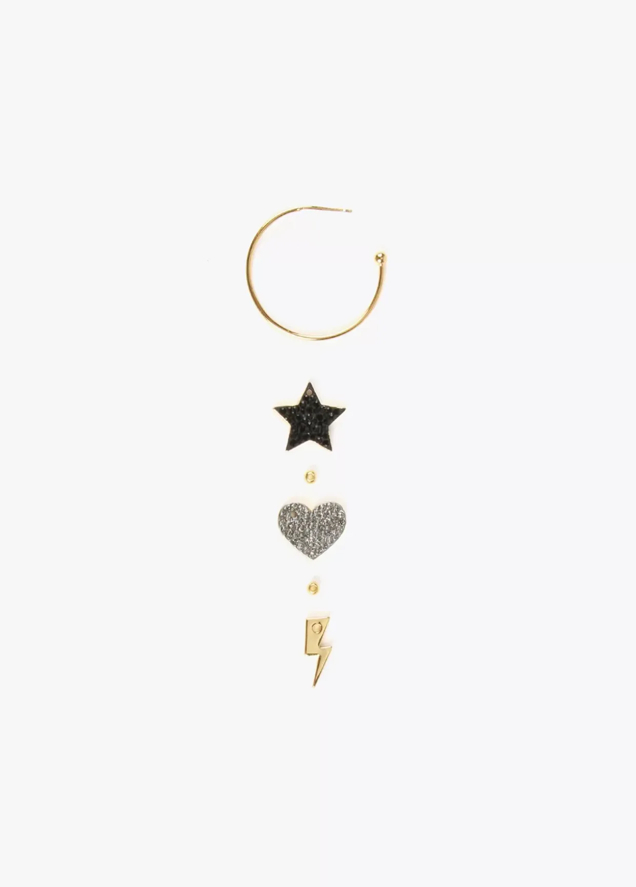 Pendientes de aro con charms