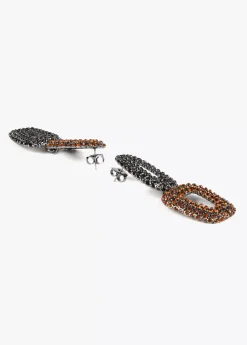 Pendientes dobles con piedras