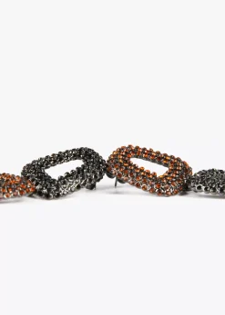 Pendientes dobles con piedras