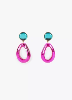 Pendientes dos piezas de colores