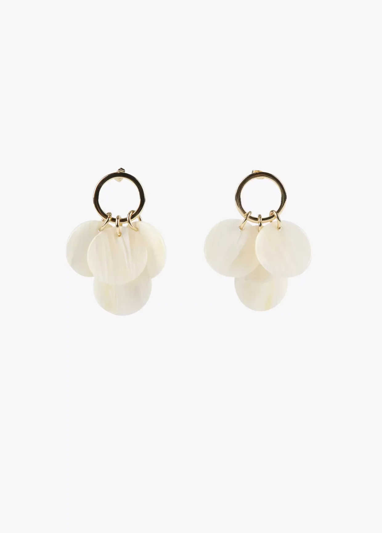 Pendientes piezas nacaradas
