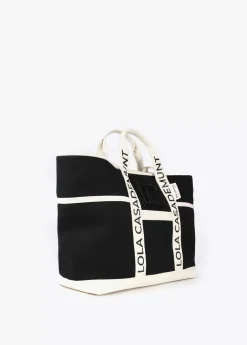 Shopper Canvas con asas logotipadas