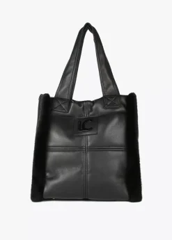 Shopper efecto piel y pelo
