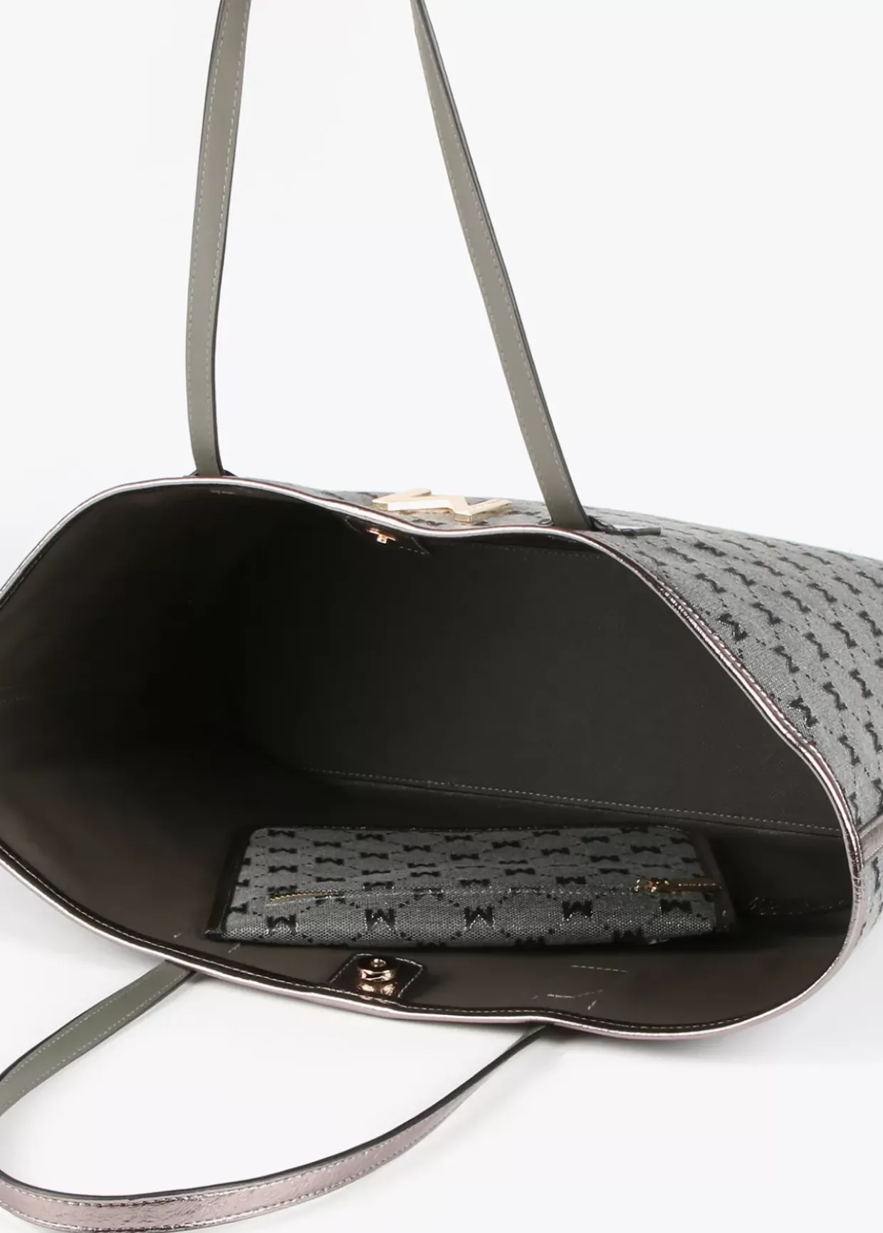 Shopper gris monograma