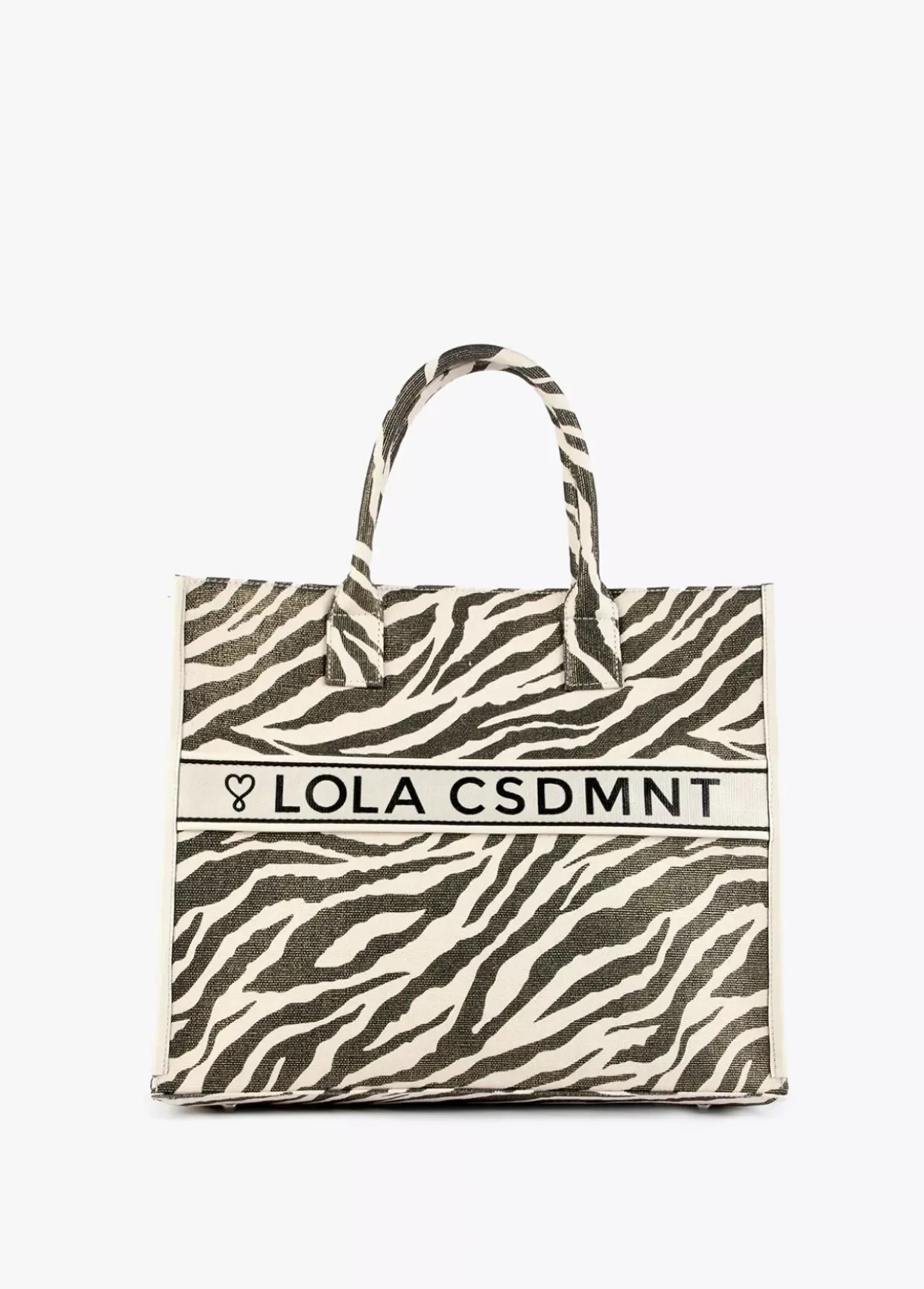 Shopper tejido combinado zebra y leopard