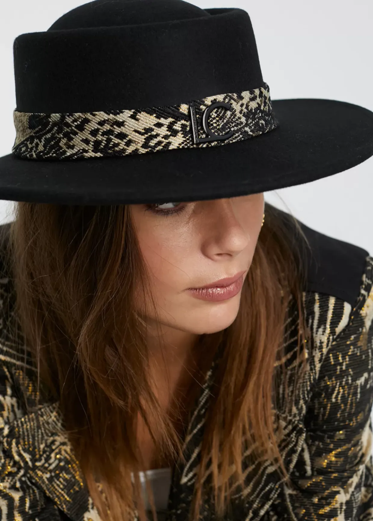Sombrero cinta jacquard