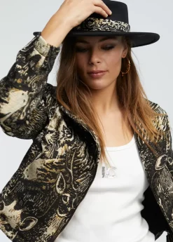 Sombrero cinta jacquard