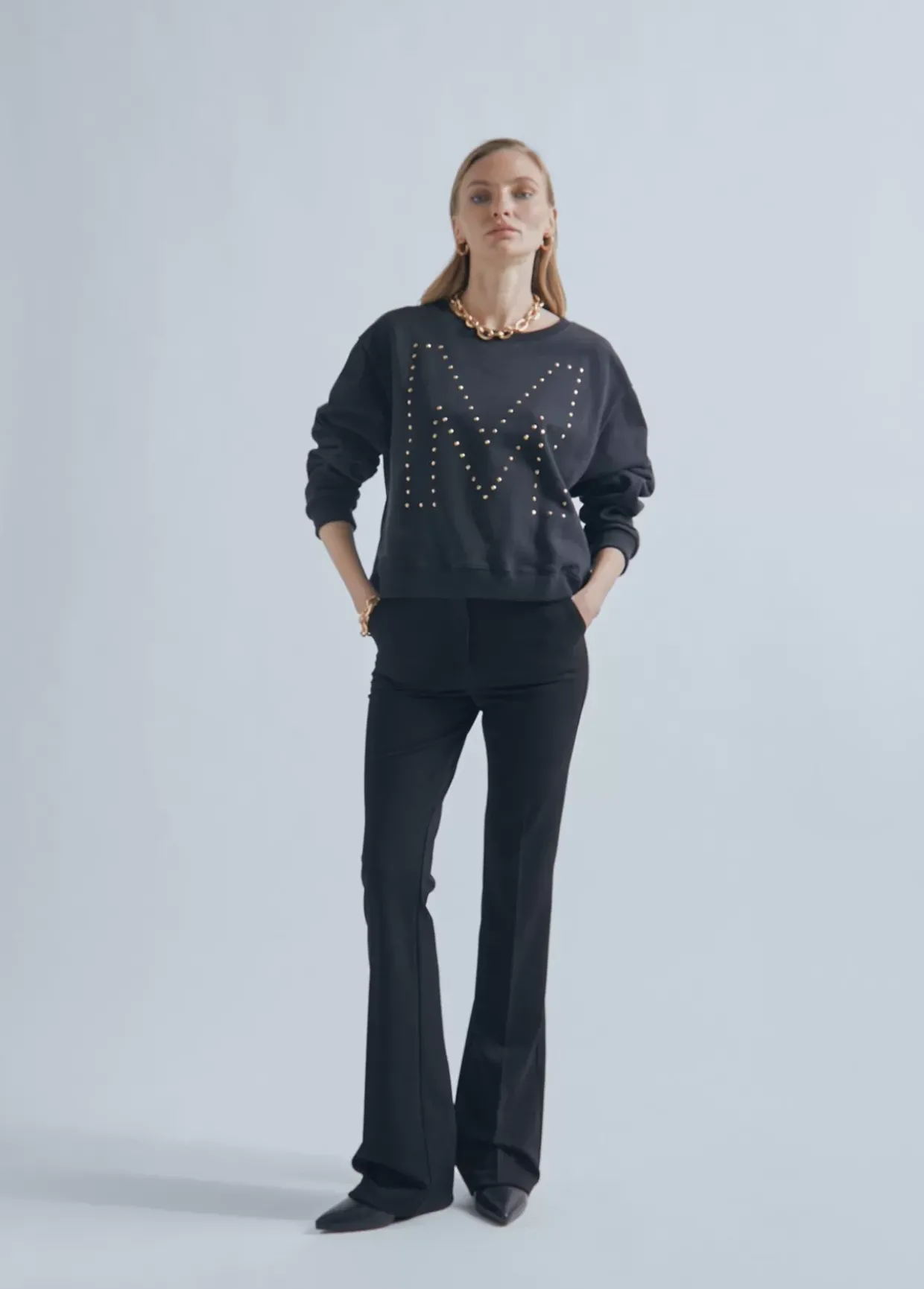 Sudadera M detalle strass | Ropa | Lola Casademunt