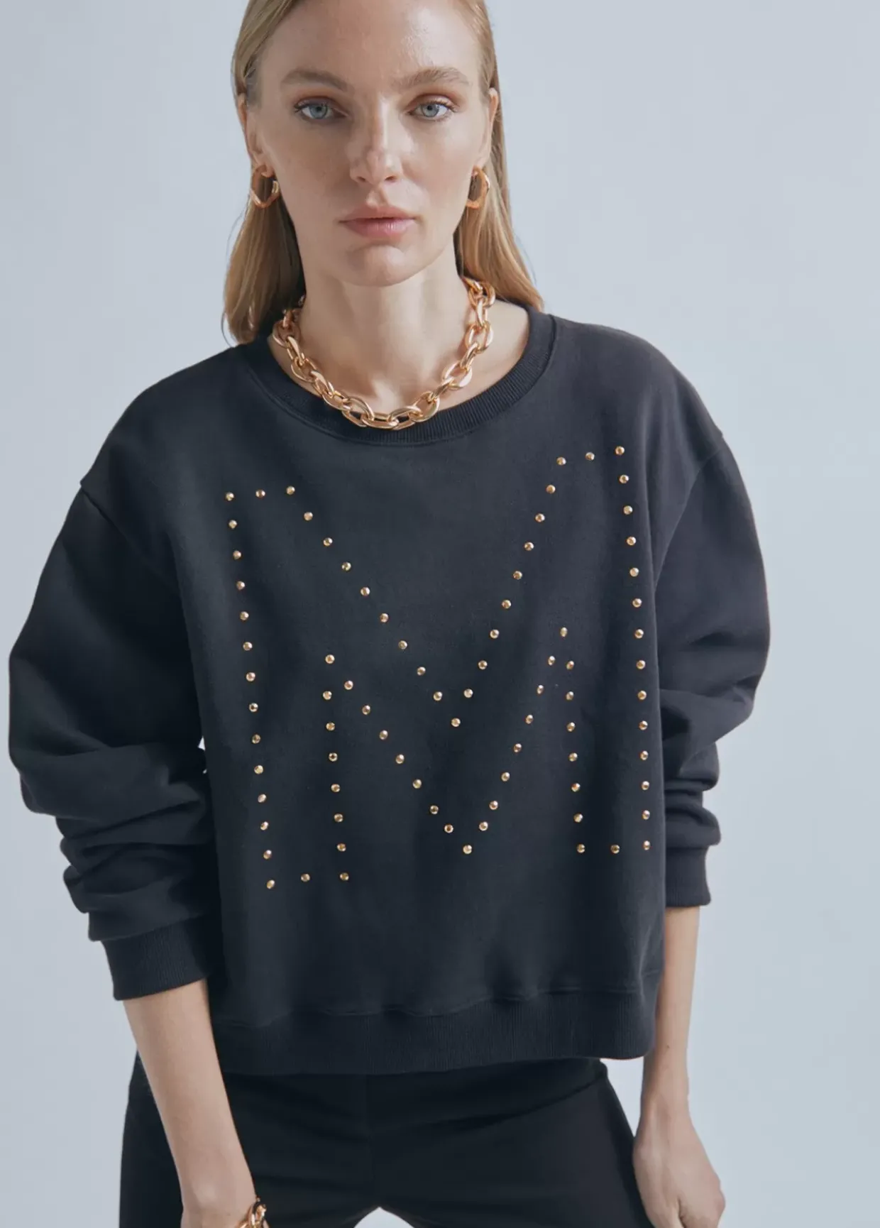 Sudadera M detalle strass | Ropa | Lola Casademunt
