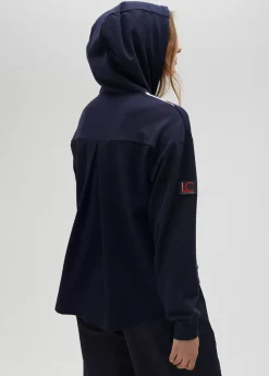 Sudadera rayas bicolor con cierre frontal - Lola Casademunt