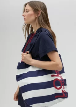 Tote bag de color azul American Magic - Lola Casademunt