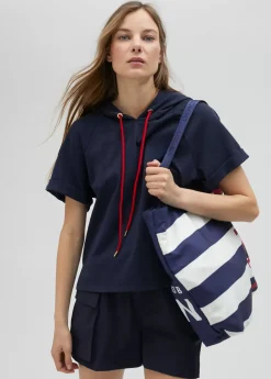 Tote bag de color azul American Magic - Lola Casademunt