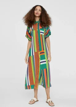 Vestido camisero multicolor