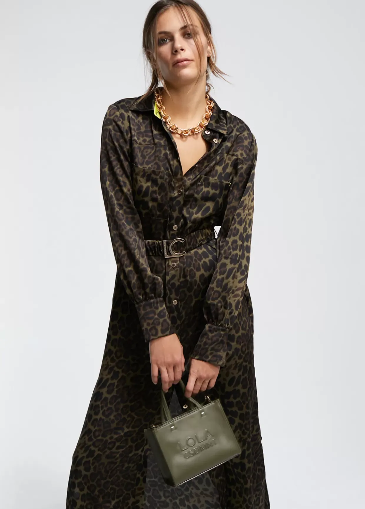 Vestido estampado animal print