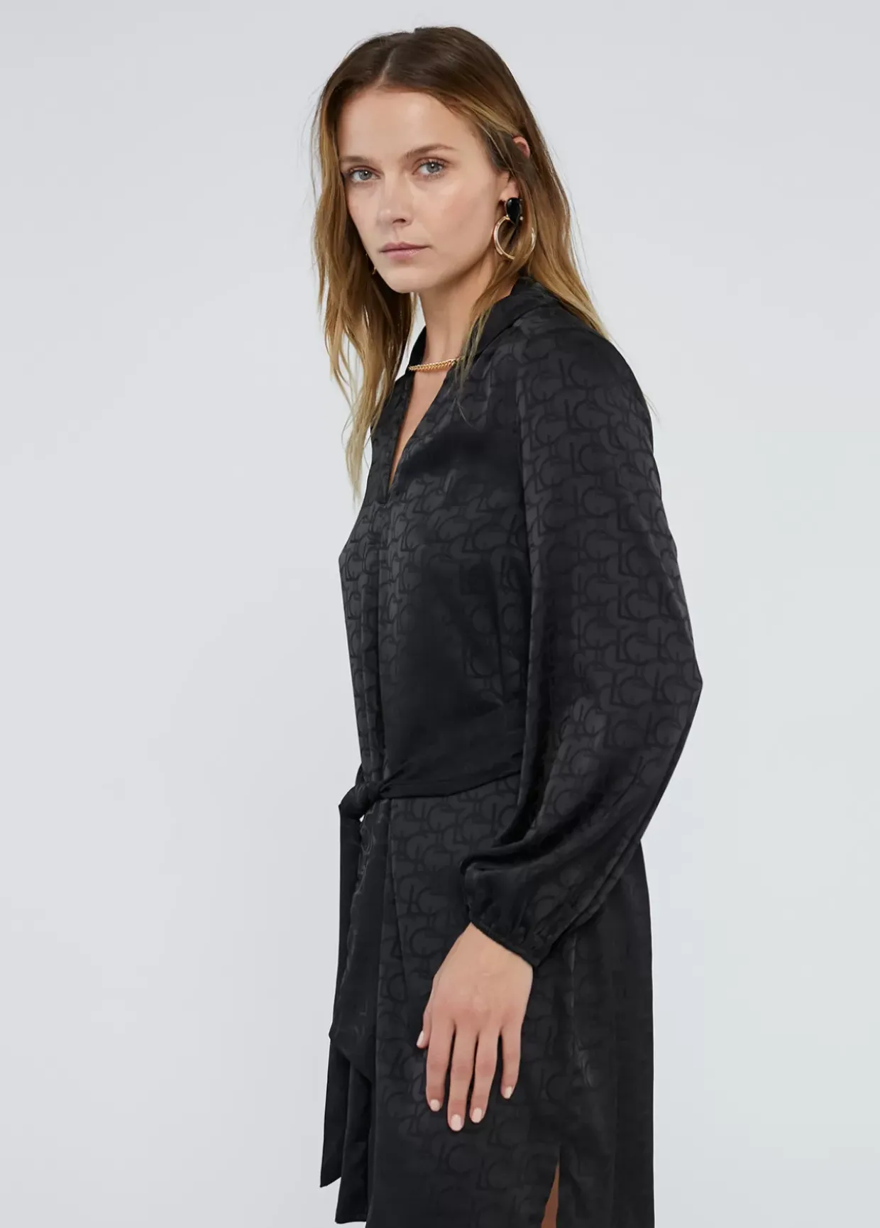 Vestido estampado logo