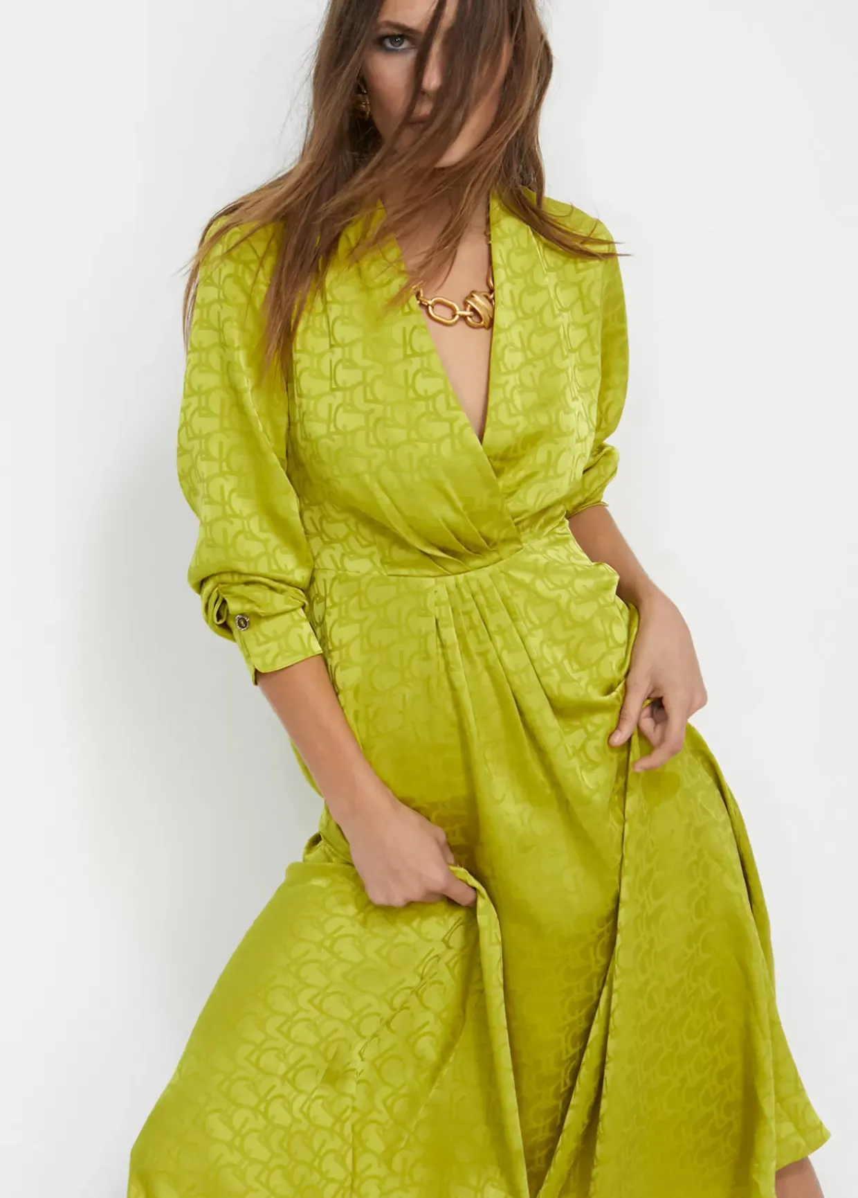 Vestido estampado logo