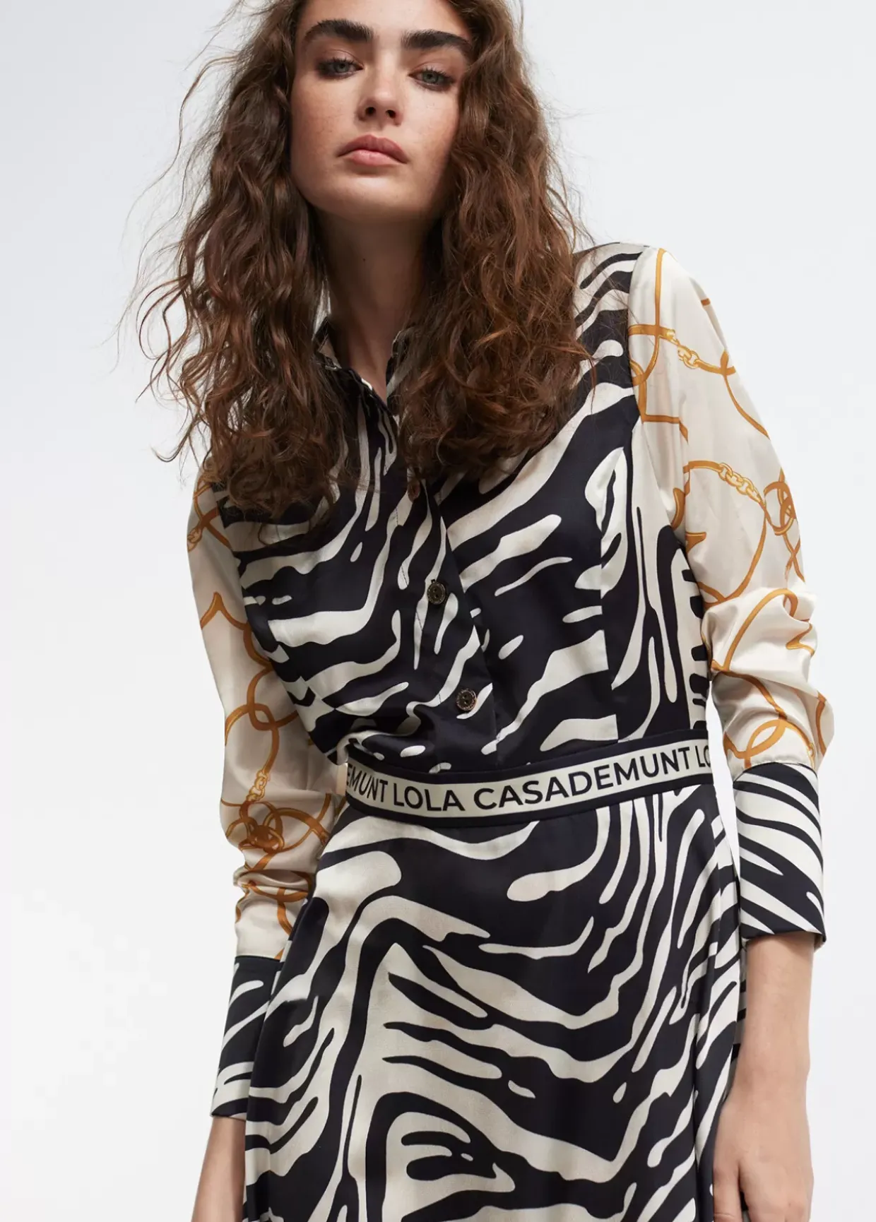 Vestido estampado zebra