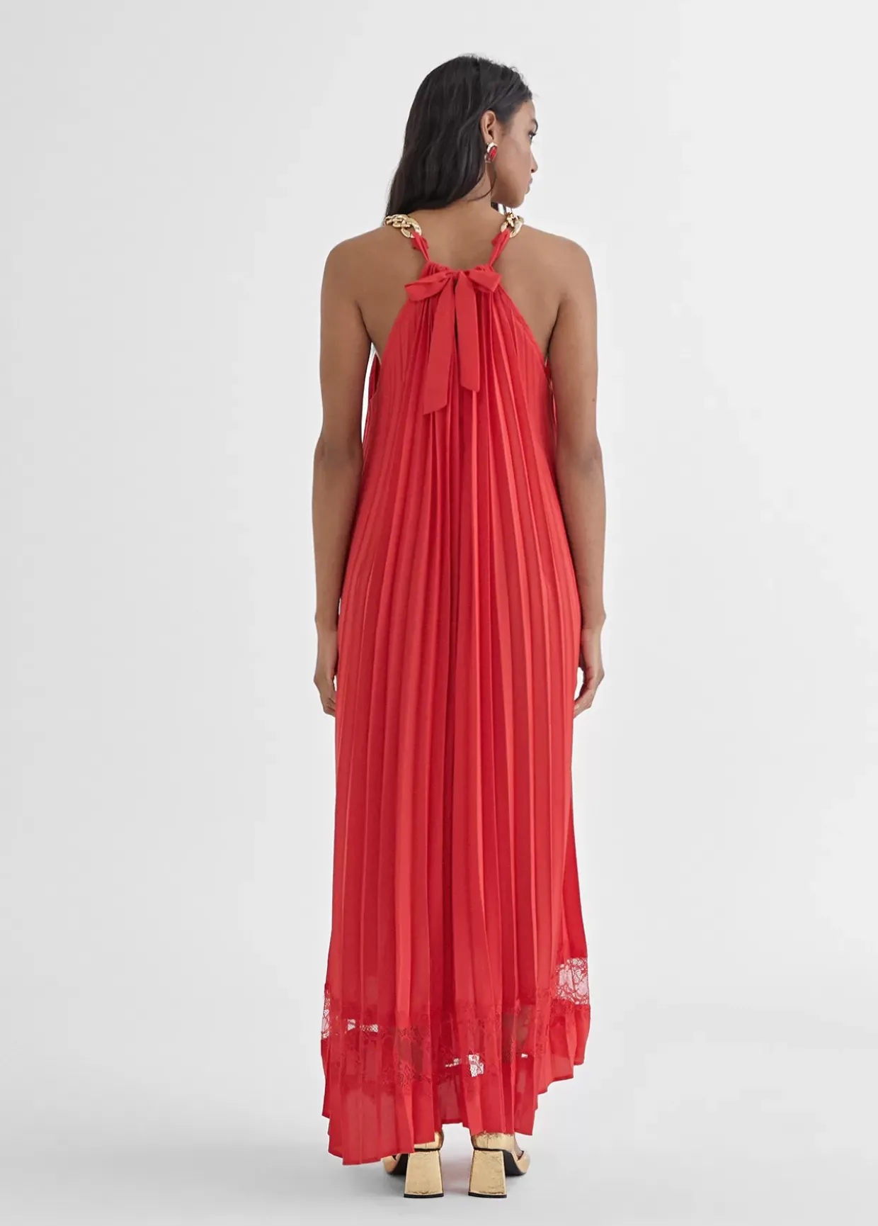 Vestido largo halter