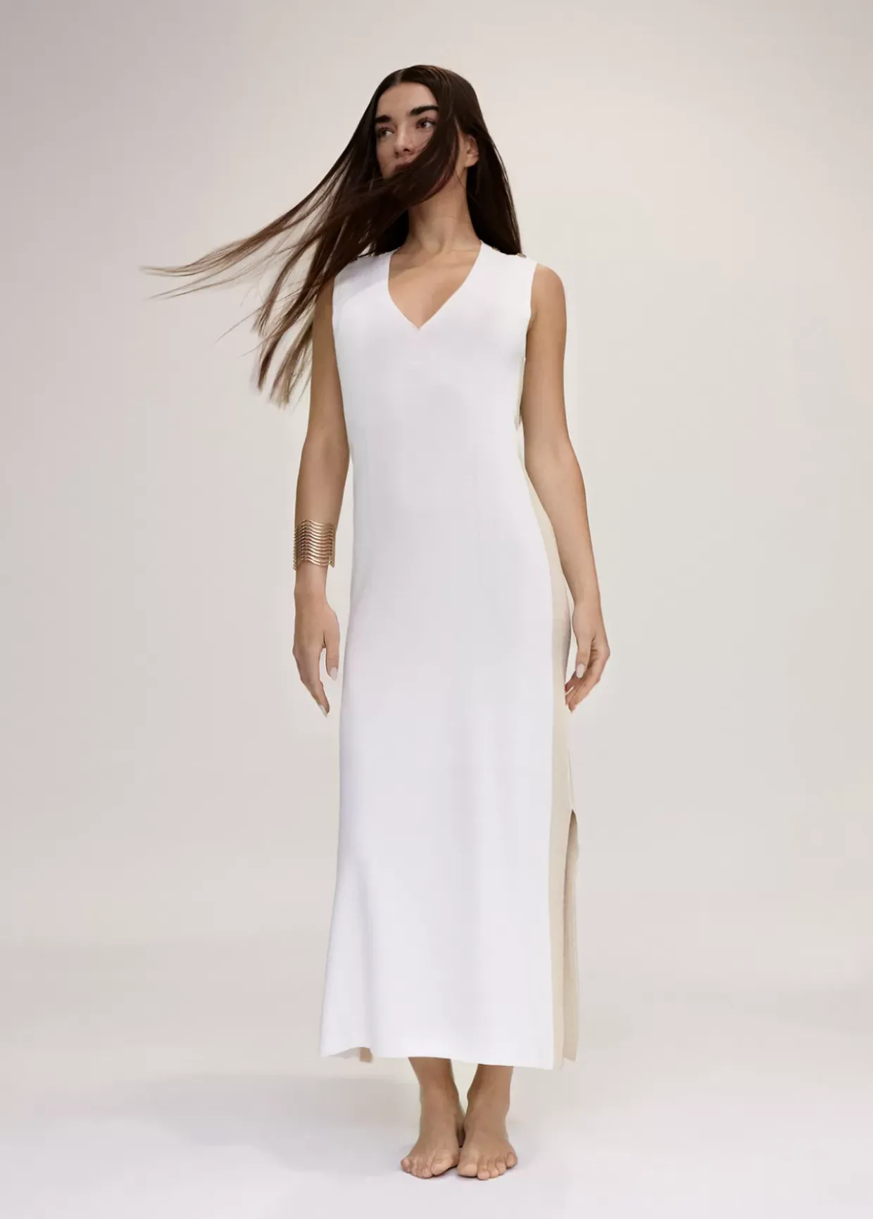 Vestido midi de punto