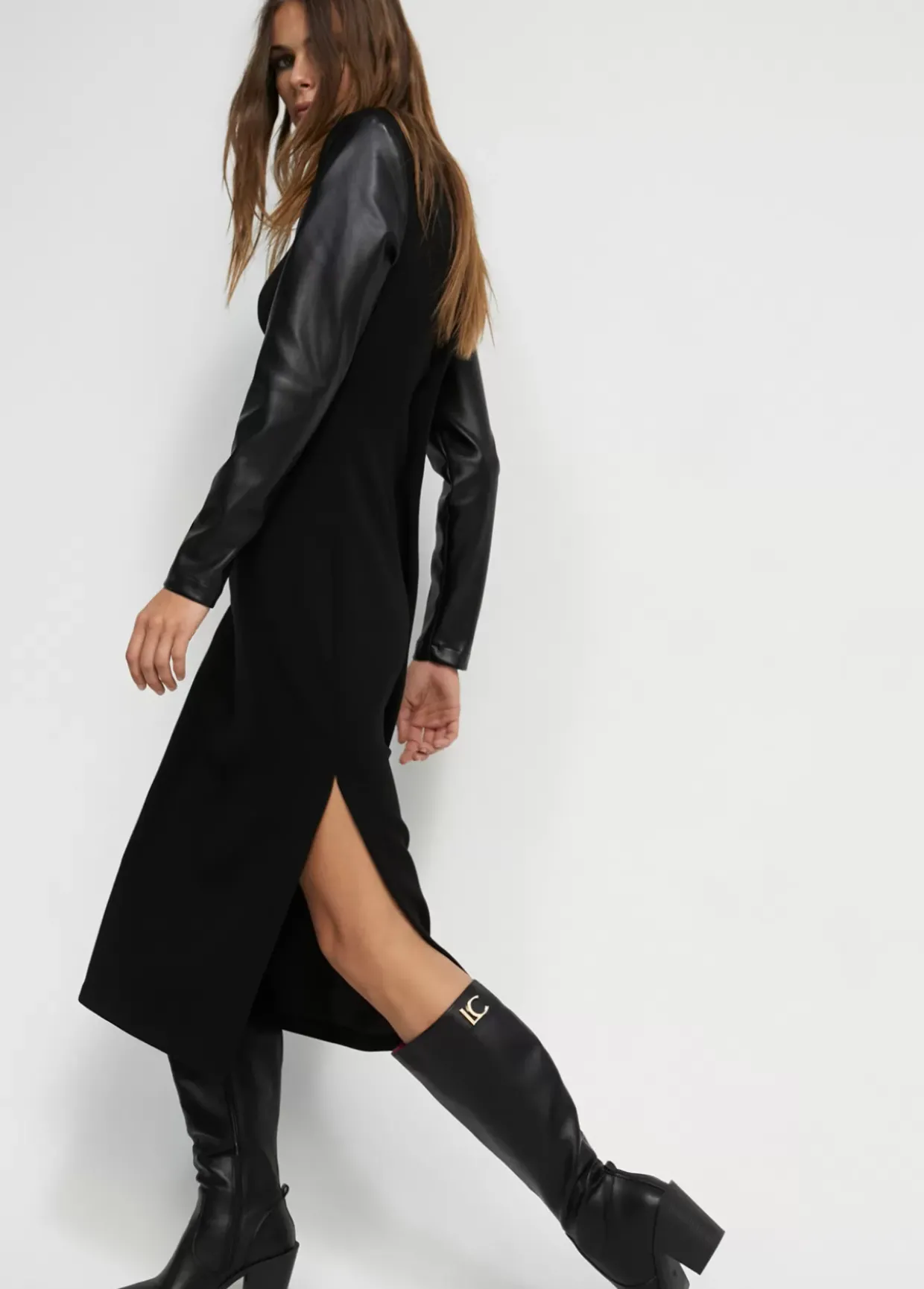 Vestido midi de punto roma