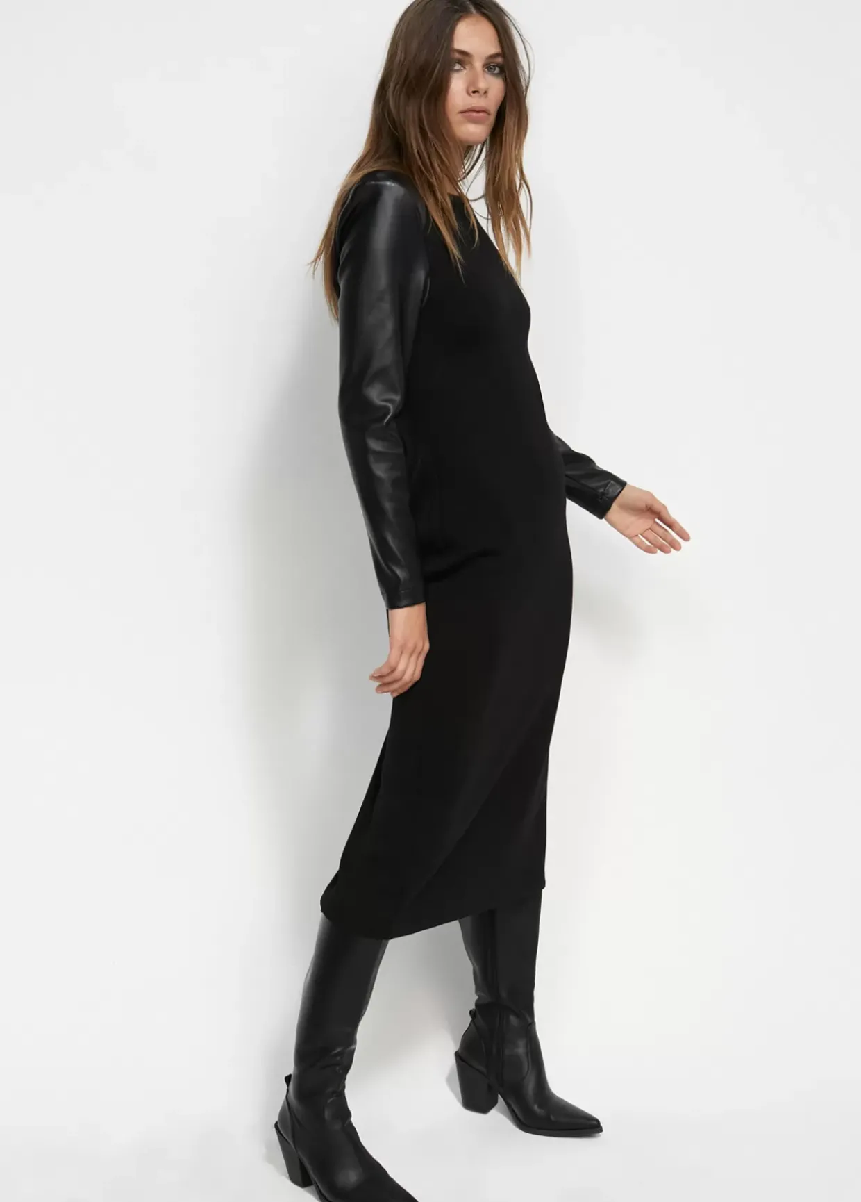 Vestido midi de punto roma