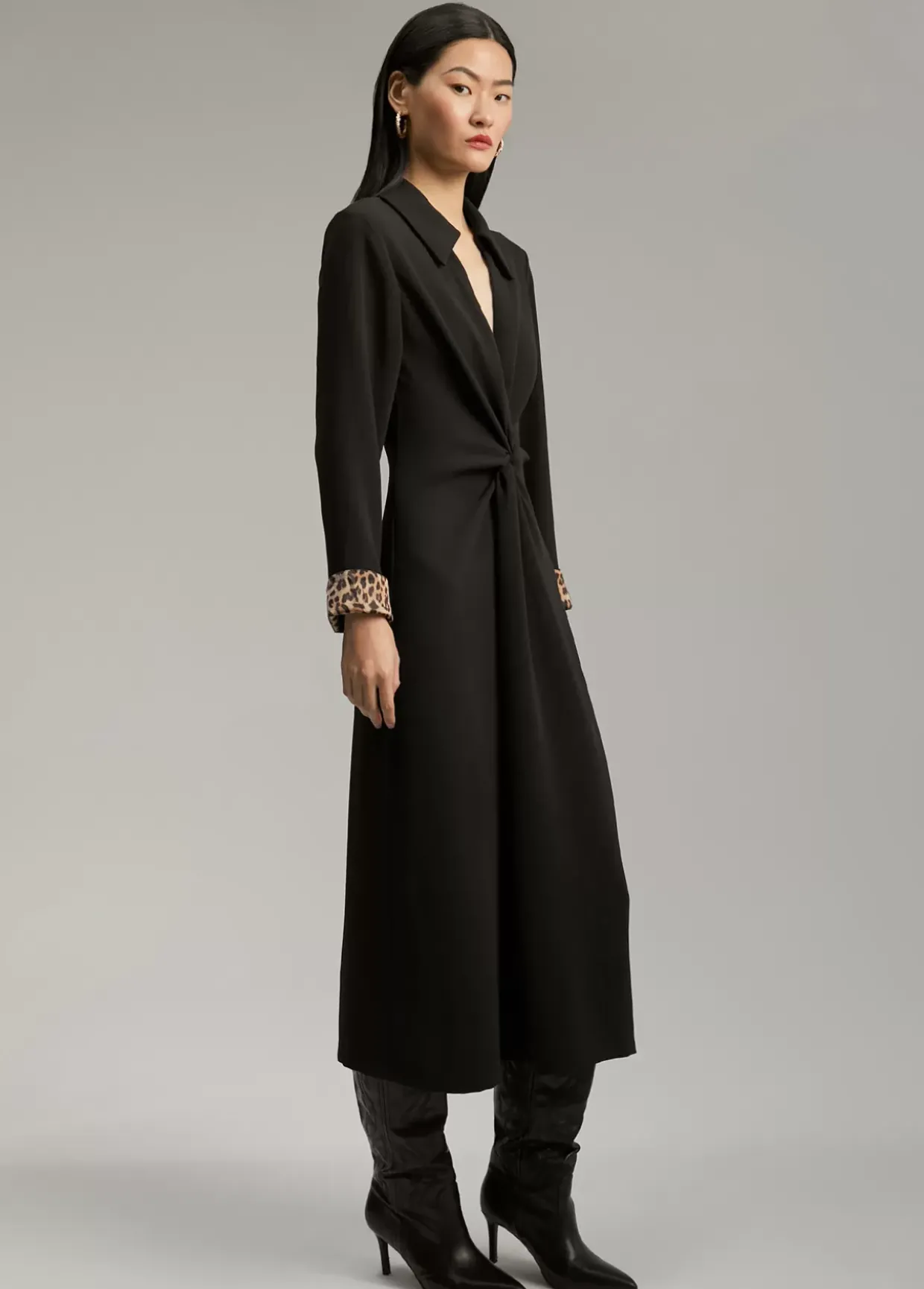 Vestido midi nudo