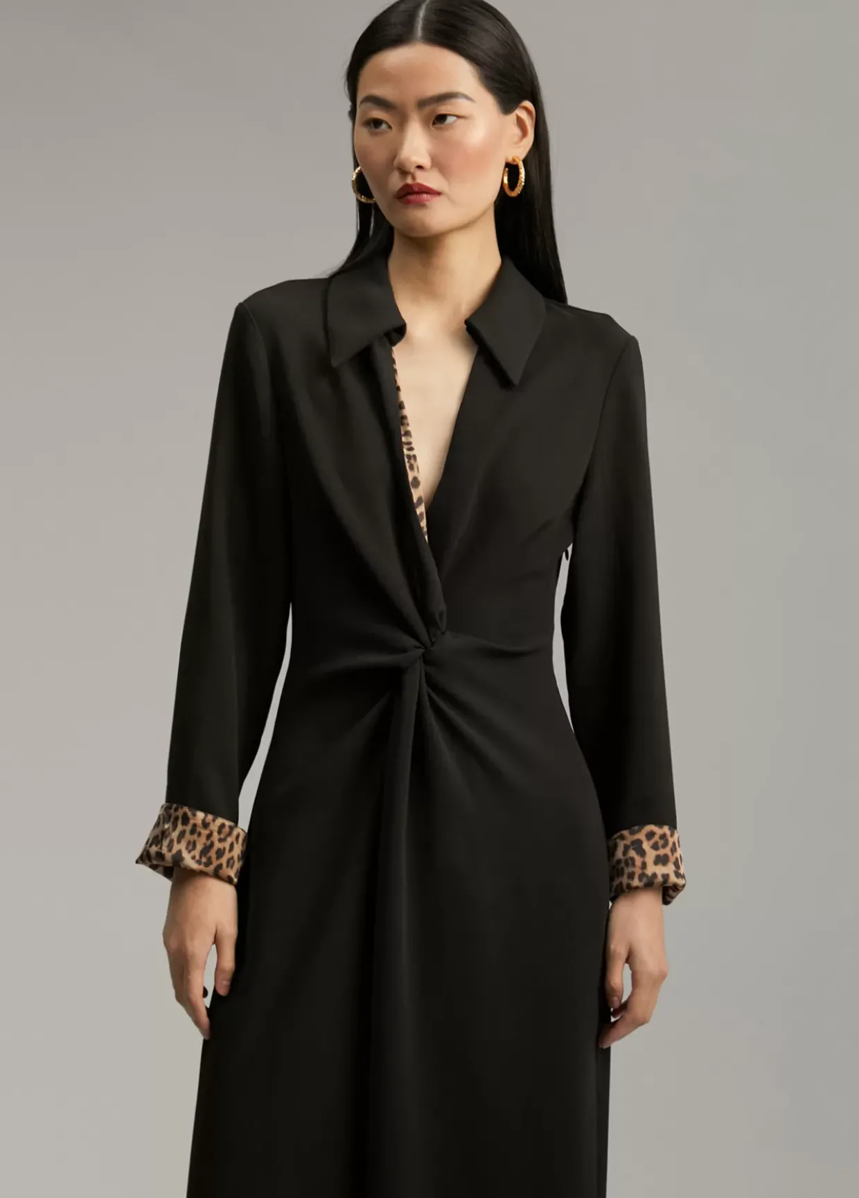 Vestido midi nudo