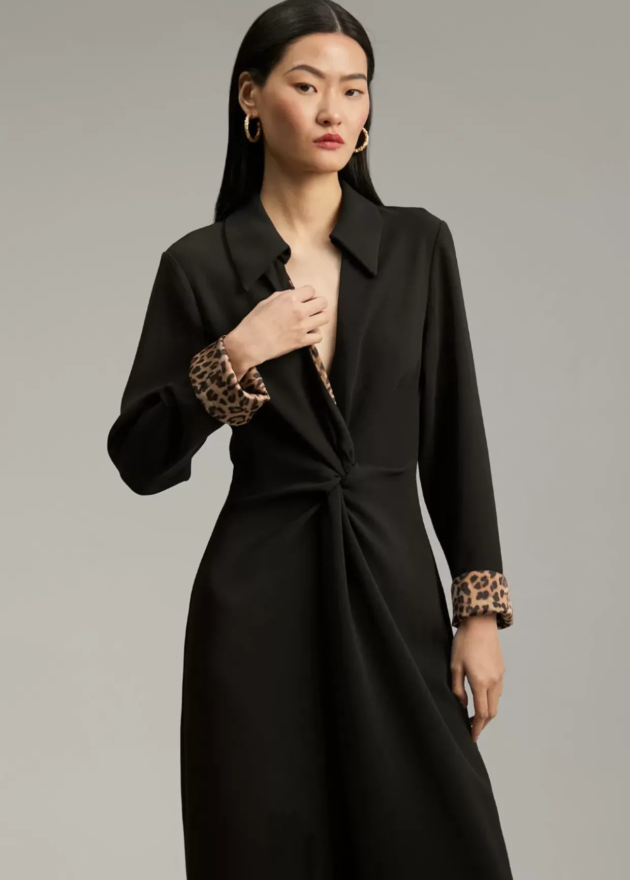 Vestido midi nudo
