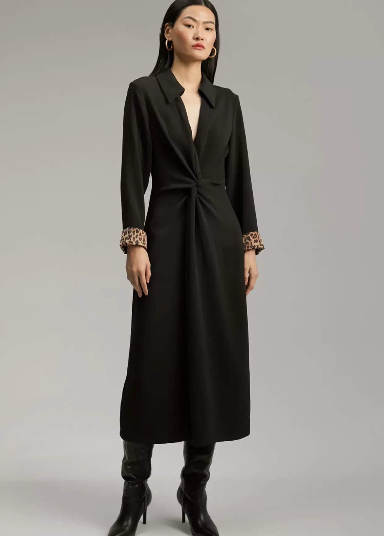 Vestido midi nudo