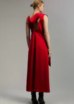 Vestido midi satén